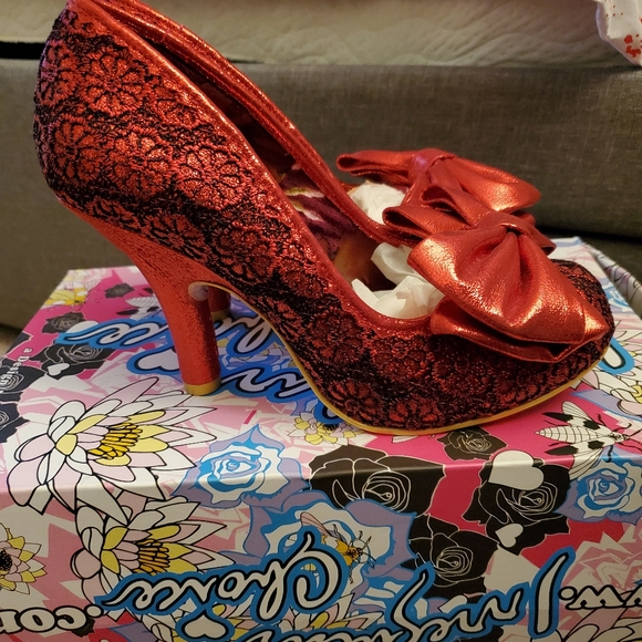 Irregular Choice Red Bow Heel 👠 EU 39 - Picture 3 of 6